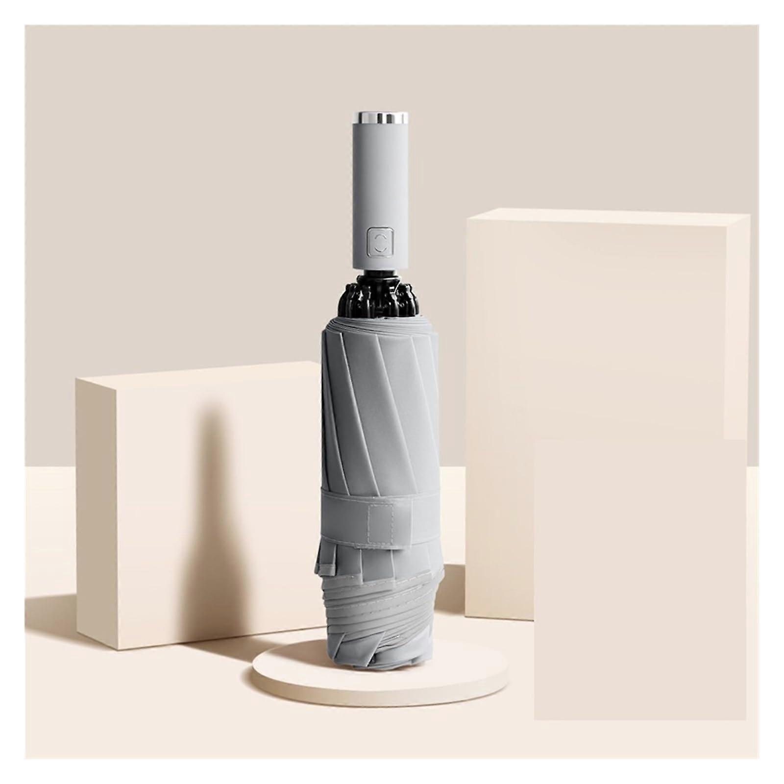 Double Layer Automatic Umbrella, Windproof Folding Design for Travel, Large Wide Rain Coverage