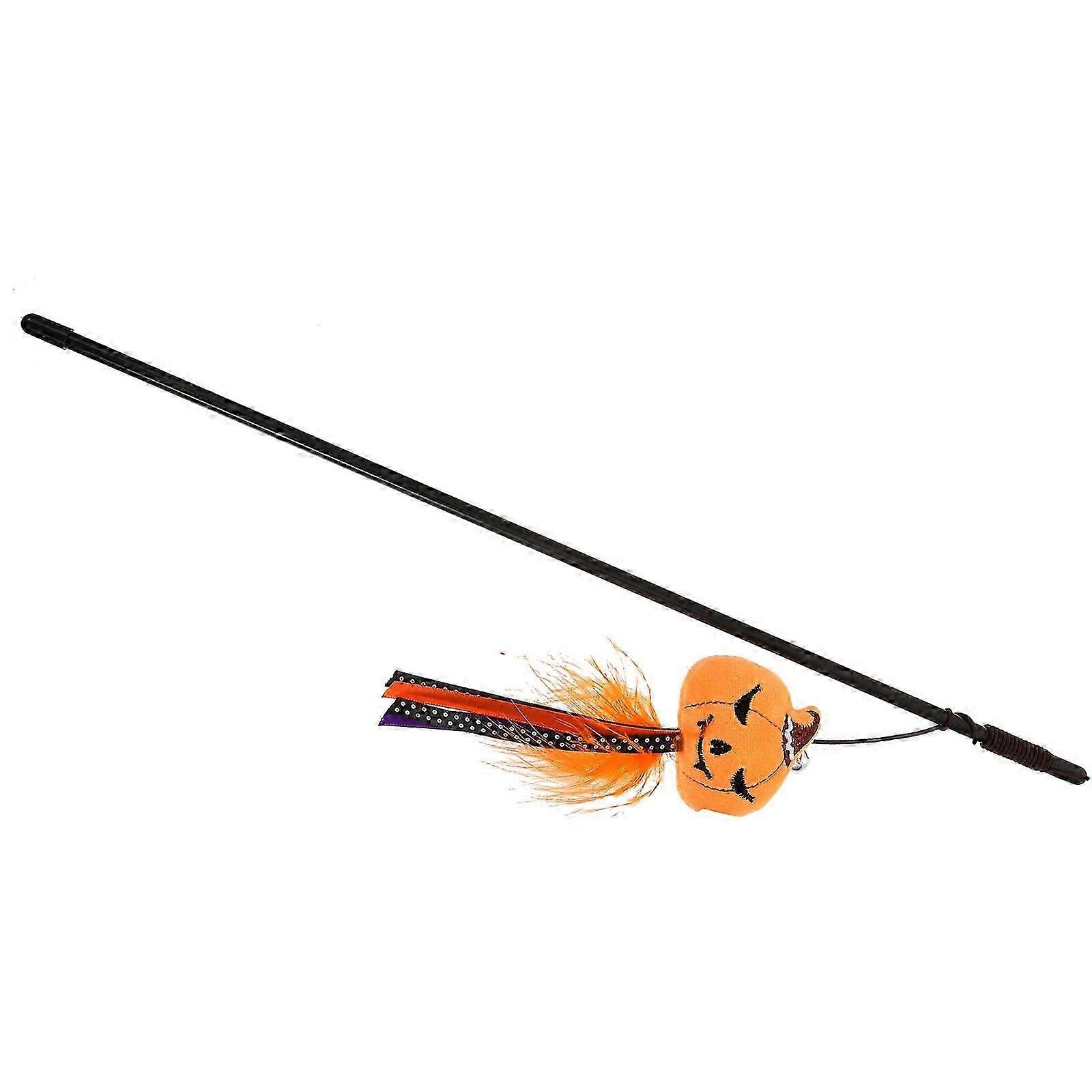 Cat Teaser Sticks Halloween 4Pcs Interactive Cat Plaything