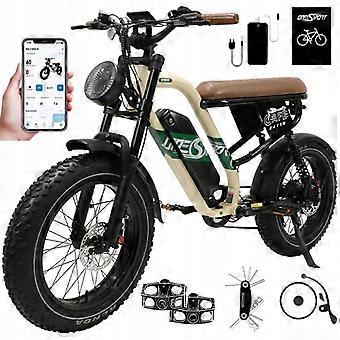 ONESPORT W66 500W 48V 13.5AH 25KM/H 100KM Elektrische Fiets M/Home NL Woon-werkverkeer Beige kleur