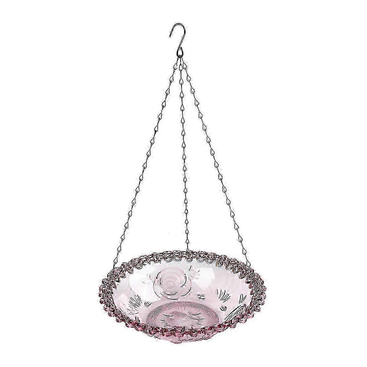 Hanging Flower Bird Feeder Bath Decor