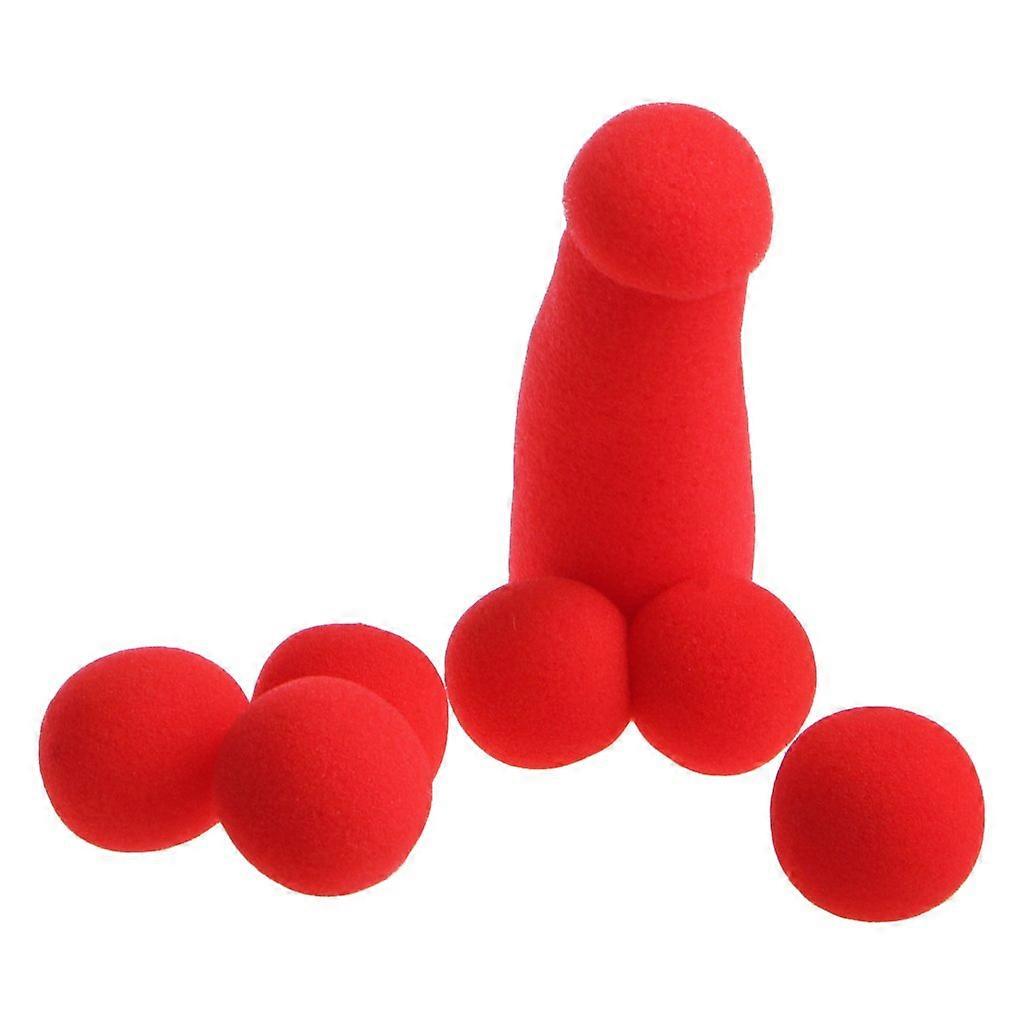 Magic Sponge Balls Set 4 Pack Red Sponge Balls for Magic Tricks Stage Performance Soft Texture