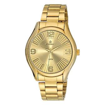 Radiant new lord Quartz Analog Unisex Watch with RA290202 Gold Plated Stainless Steel Bracelet