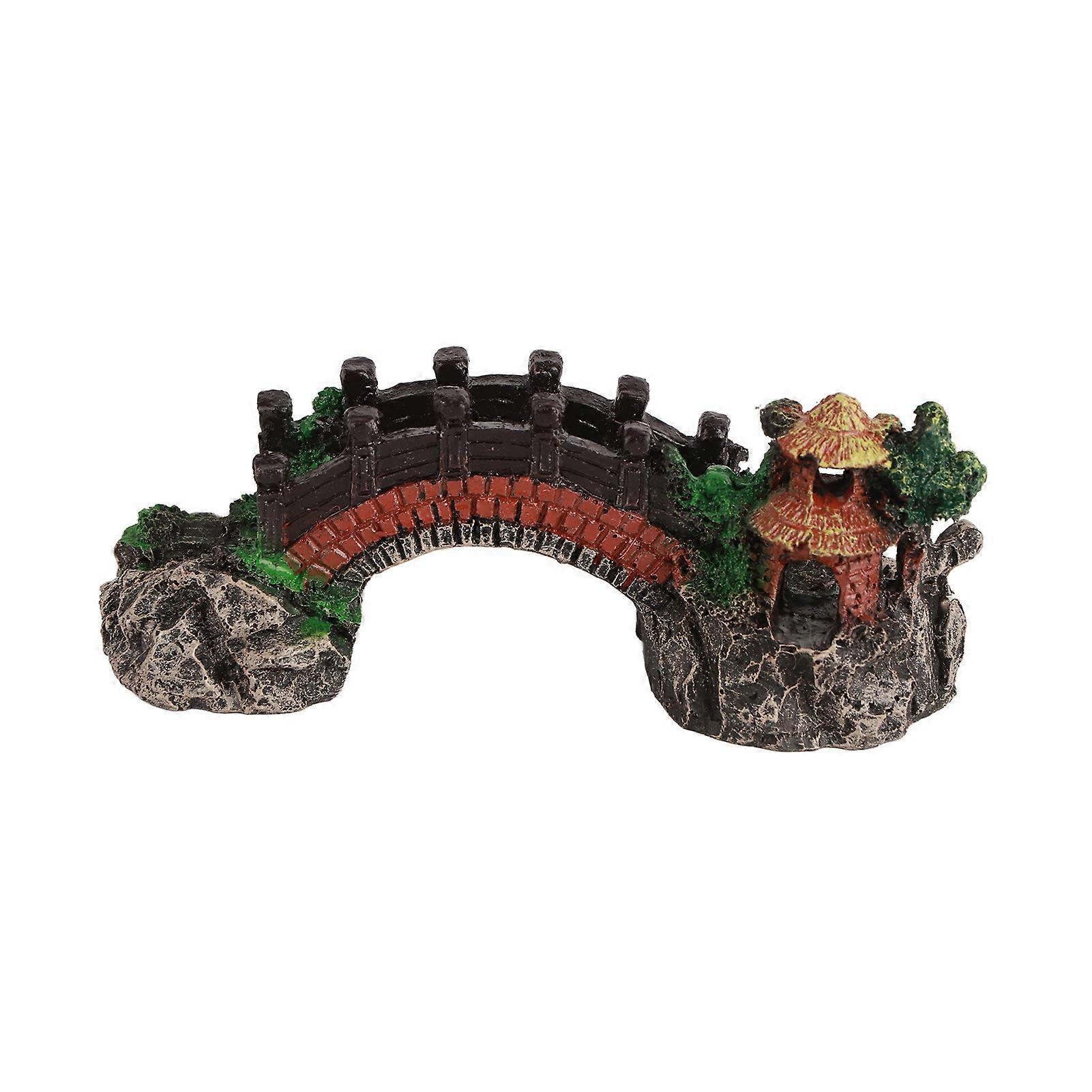 Safe Resin Aquarium Landscape Bridge