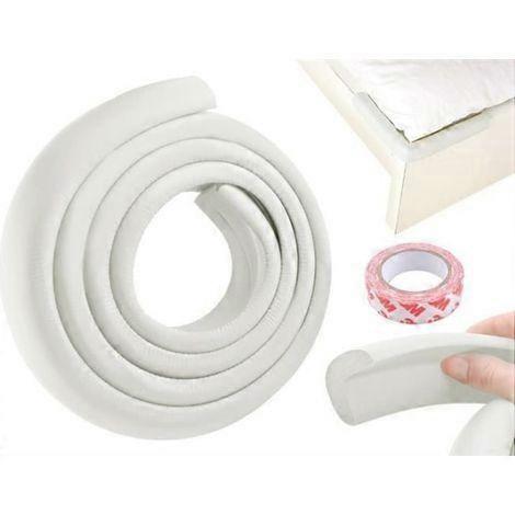 2m Table Corner and Edge Protector - Edge Protection - Cuttable. White