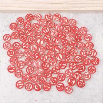 90Pcs Deluxe Wooden Replacement Plates For Exciting Bingo Lotto Numbers Game - Ideal Gaming Gift For Friends And Family
