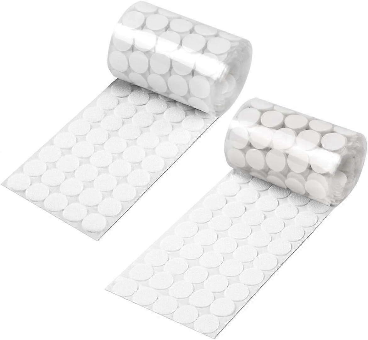 Self Adhesive Dots,350pcs(175 Pairs) 0.59 Inch Diameter Strong Sticky Back Hook-brnv