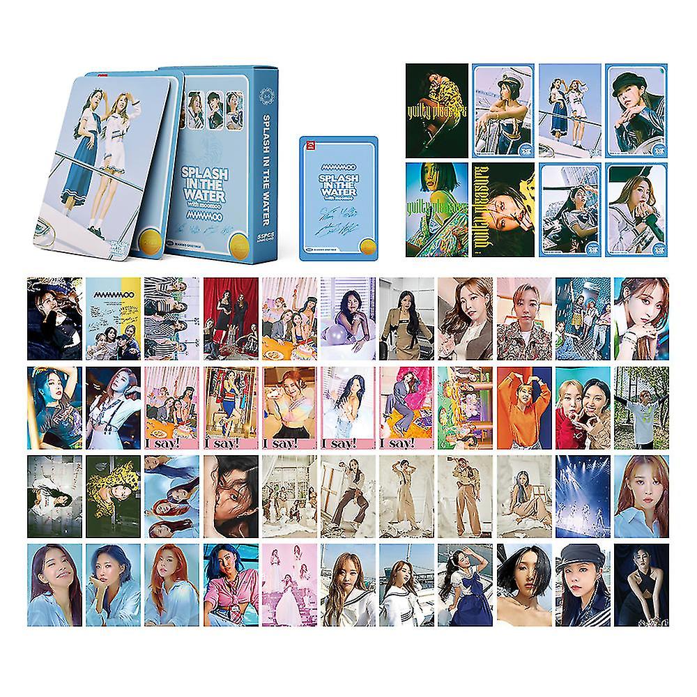 55pcs / Mamamoo写真粉丝Lomo卡片说:Mamamoo 最佳华沙歌乐温星辉人物写真集 礼品偶像卡 邮编