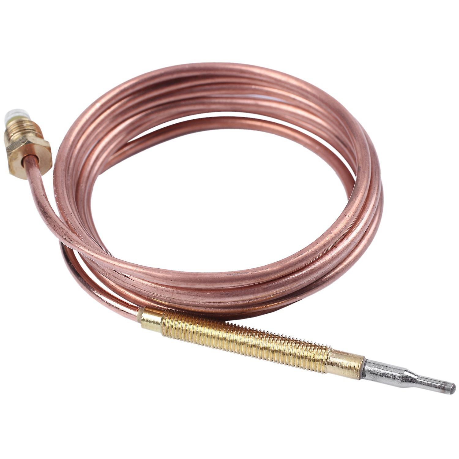 1500Mm Stove Universal Thermocouple Kit M6X0.75 with Overflow Nut () Replacement Thermocouple