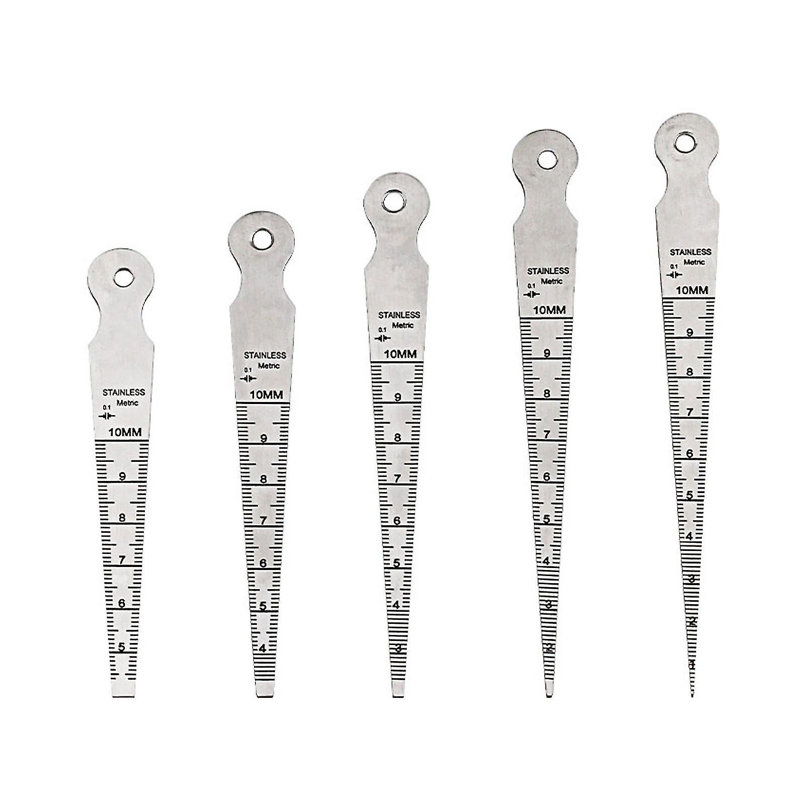 Welding Taper Feeler Gauge Rulers Hole Inspection Tool 10mm Measurement ...