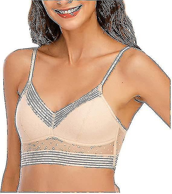 Low Back Wireless Lifting Lace Bra, U Sd Bra Push Up Backless Bra Deep V Invisible Low Back Bra