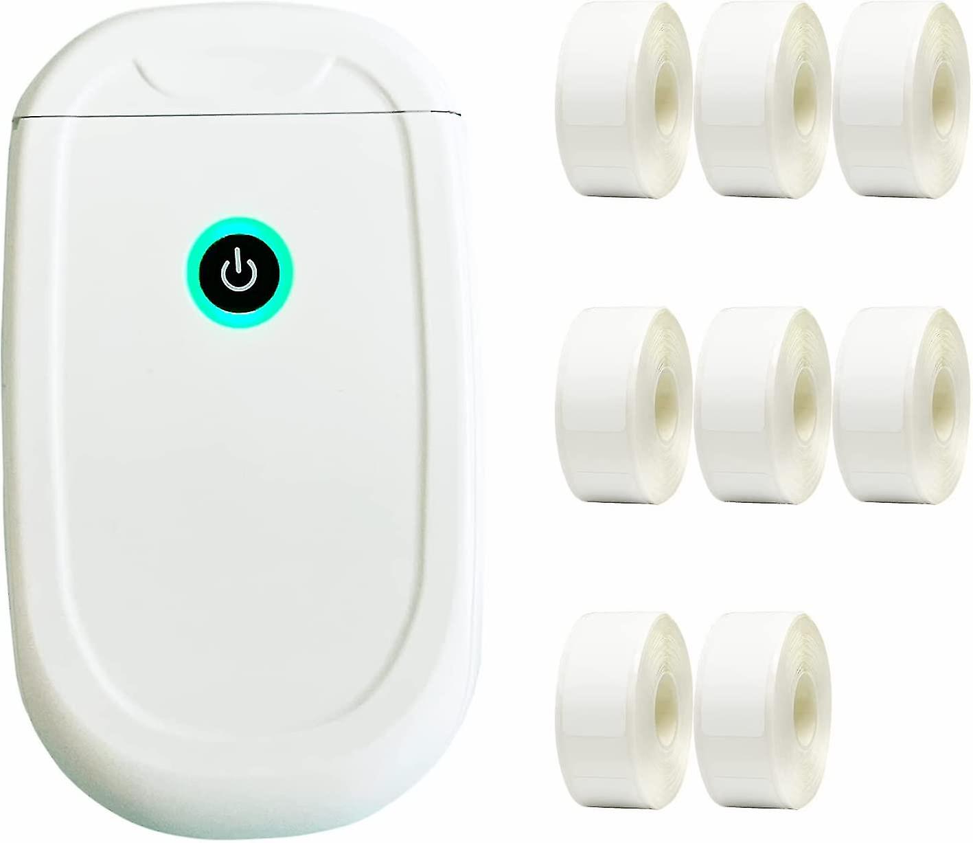 Label Makers Portable Thermal Sticker Printer Machine With Tape,portable Bluetooth Mini Label Printer,inkless Wireless,handheld Small (white 1 Label P