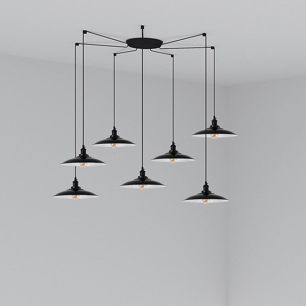 Lang Cluster Pendant Ceiling Light Black, E27