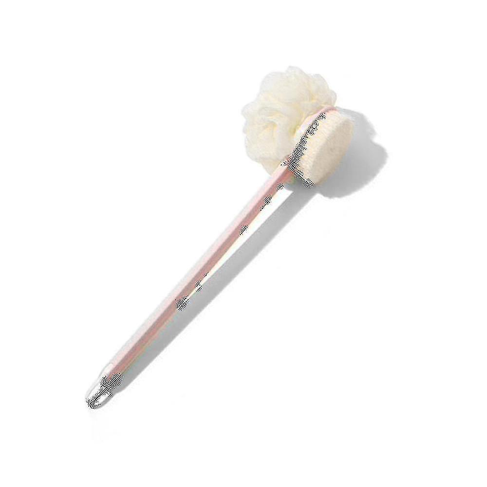 Bathing Artifact Long-handled Soft-haired Bath Brush Rubbing Ash Rubbing With Foam Pink