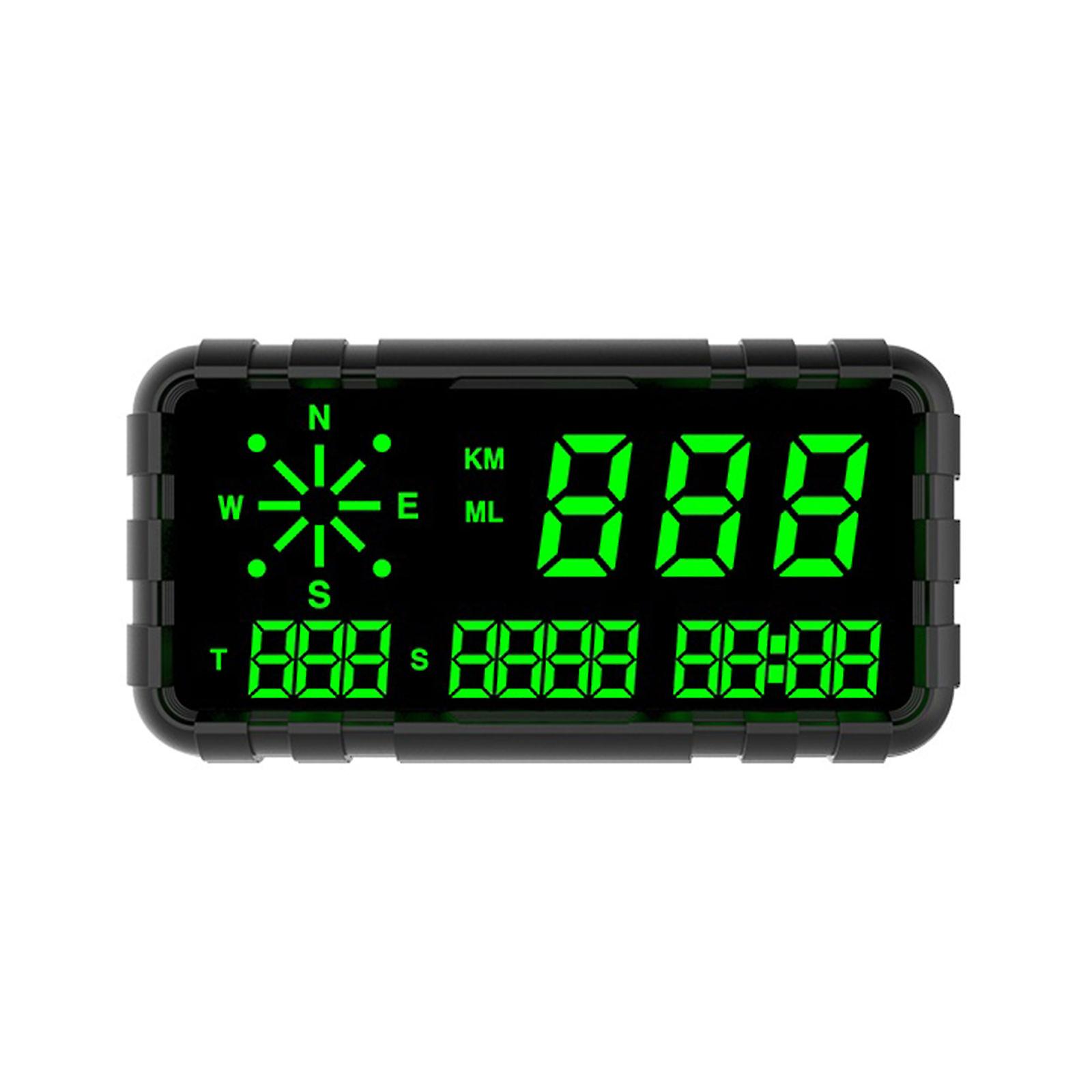 GPS Digital Speedometer Car Speed Display Compass Overspeed Alarm Universal