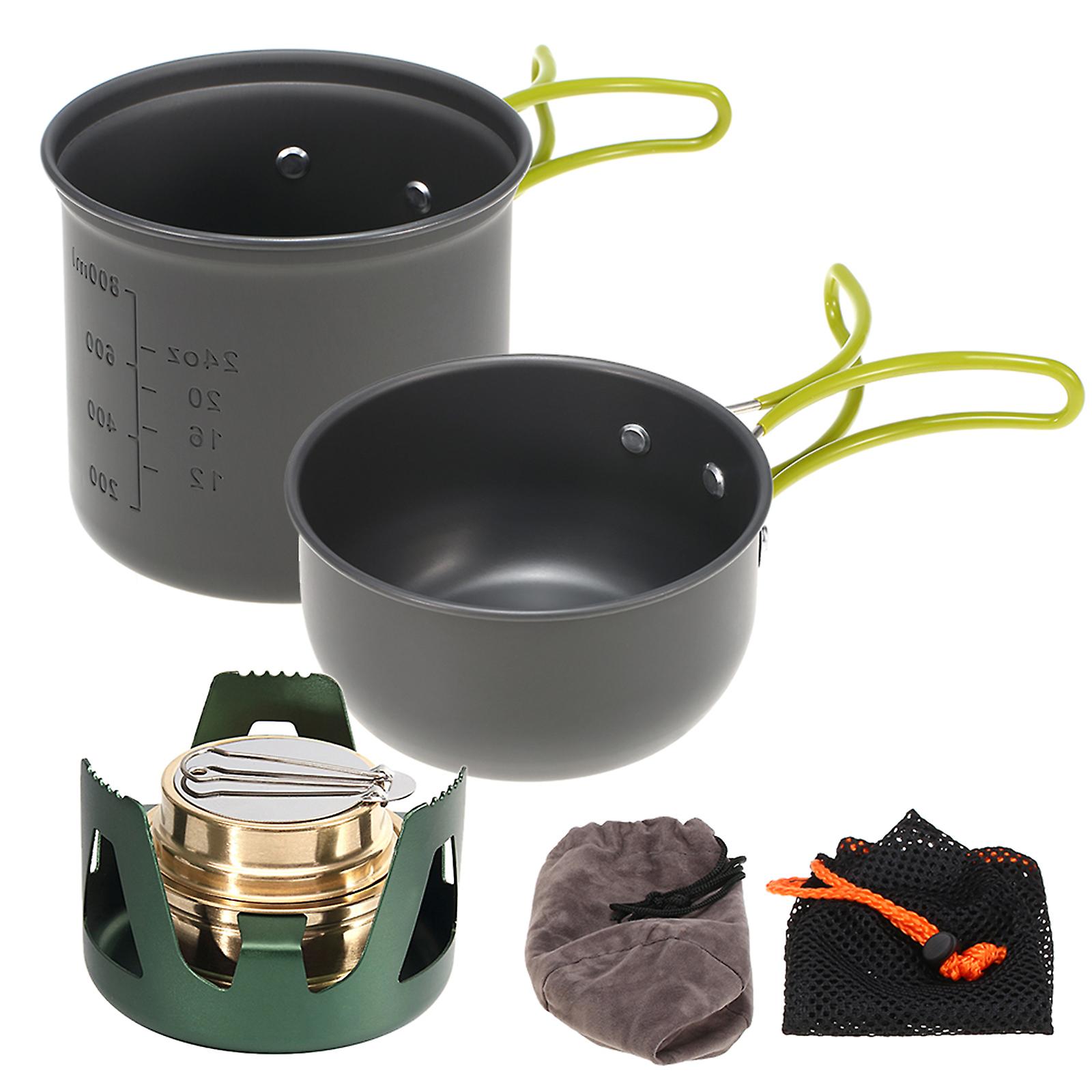 Mini estufa de alcohol Cooking Pot Cookset