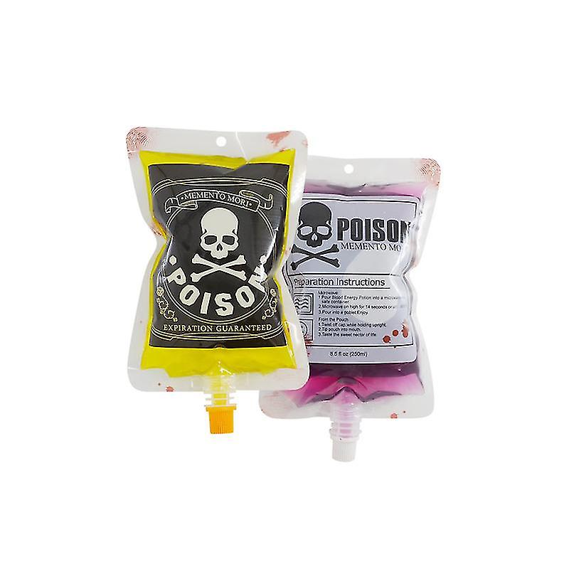 10 stk halloween blodposer iv poser for drinker 250 ml vampyr blodposer tomme falske blodposer halloween dekorasjon rekvisitter x