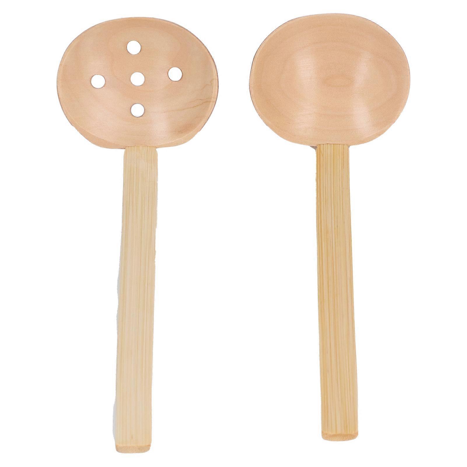 Wooden, Spoon, Durable, Lightweight, Ergonomic, Kitchen, Supplies
