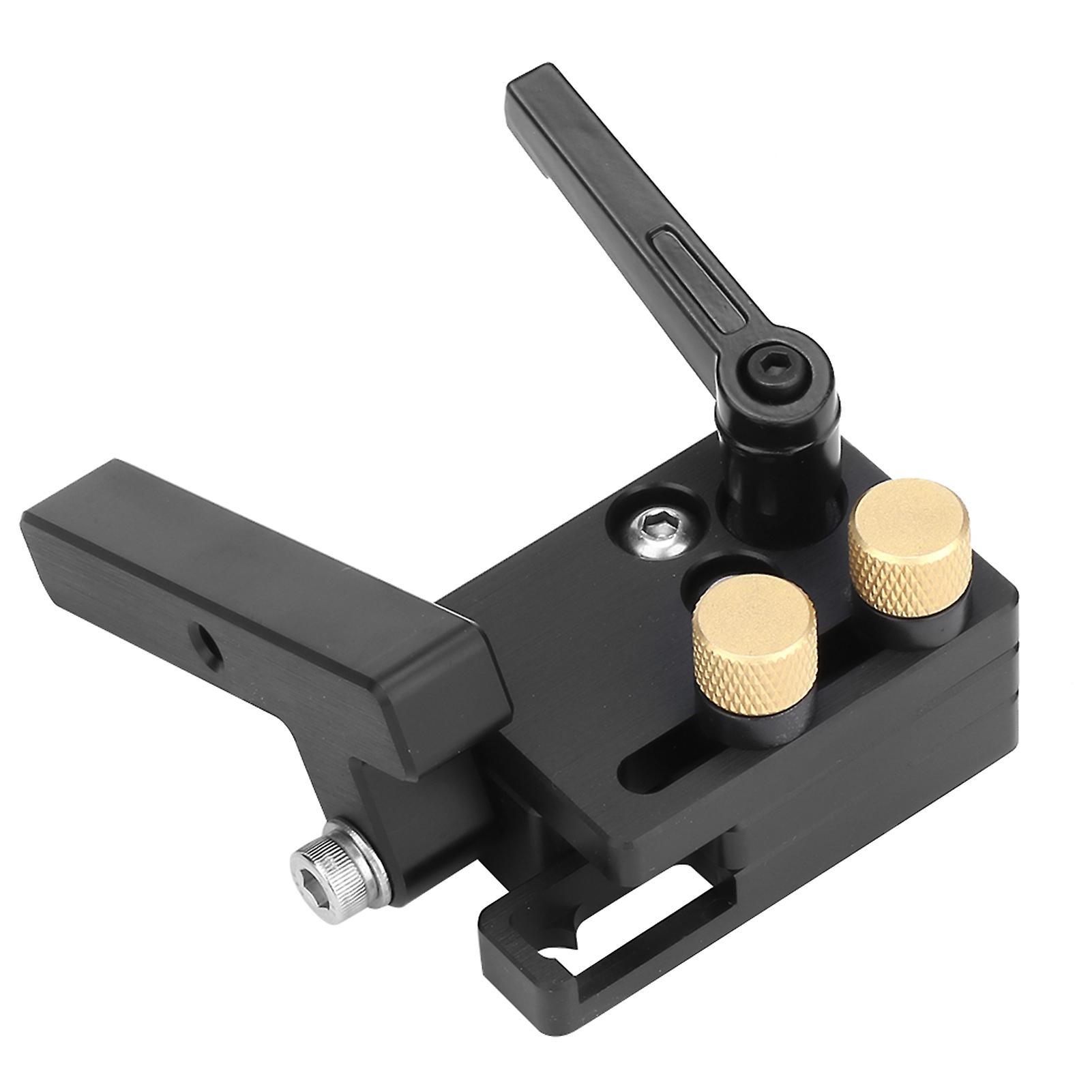 2PCS Left Right Miter Track Stop Woodworking Positioning Limiter Black