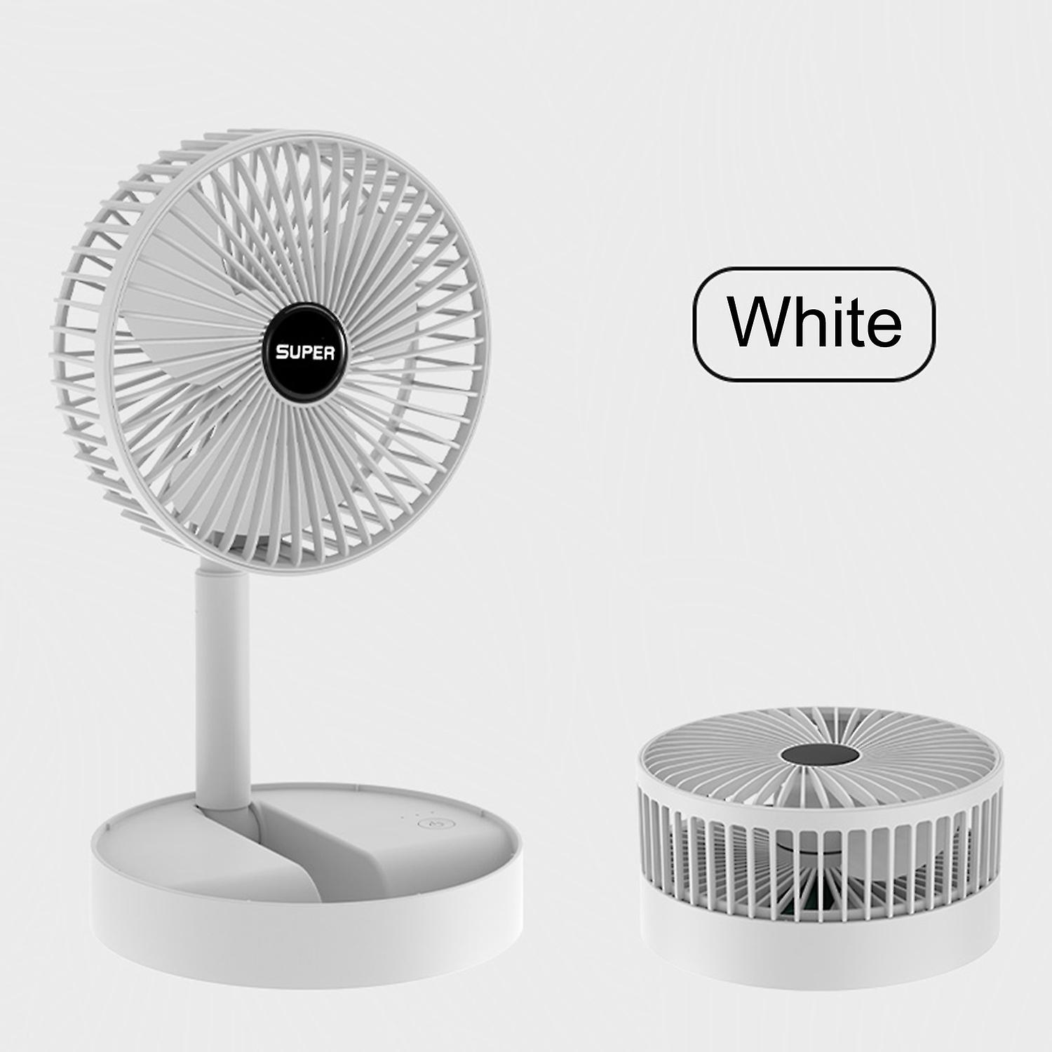 Foldable Telescopic Fan Wireless Portable Desk Fan USB Rechargeable Built-in Battery 2000mAh Adjusta