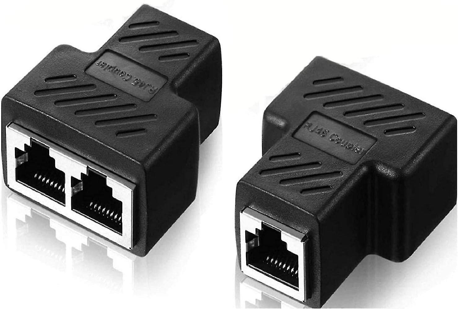 Ethernet Splitter 1 To 2 Adapter, Rj45 Network Splitter For Expanding Your Network