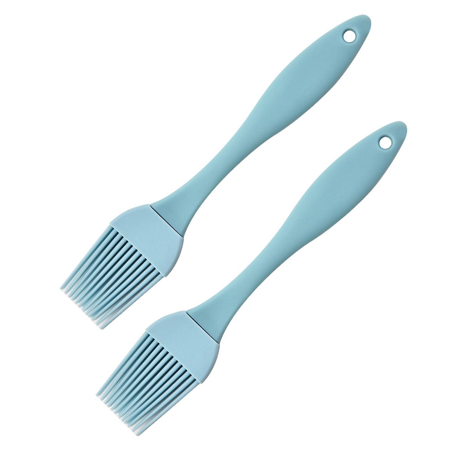Silicone Kitchen Basting Brushes 2-Piece Set High Toughness Oil Brushes Grilling And Baking Supply