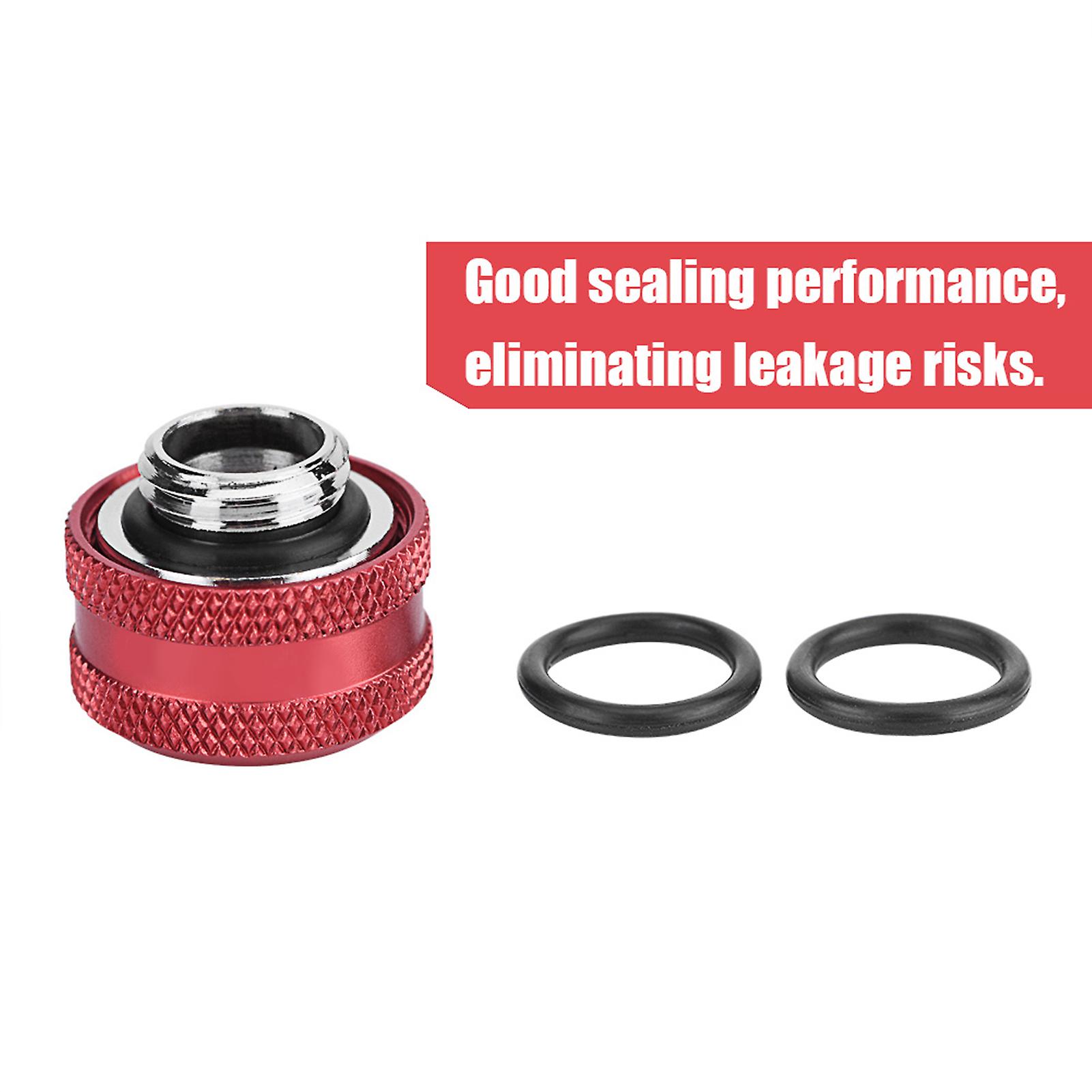 4 Pcs Water Cooling Compression Fitting YGKN-C16MM 16mm Red