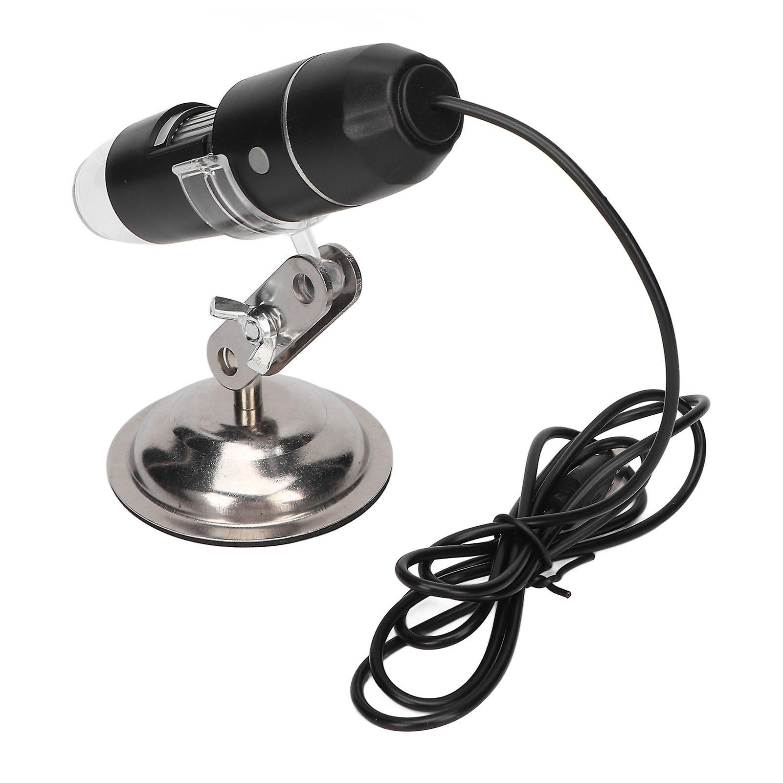 Digital Microscope 0X‑200X USB 8 White LED Lights Handheld Magnification Camera for Windows XP