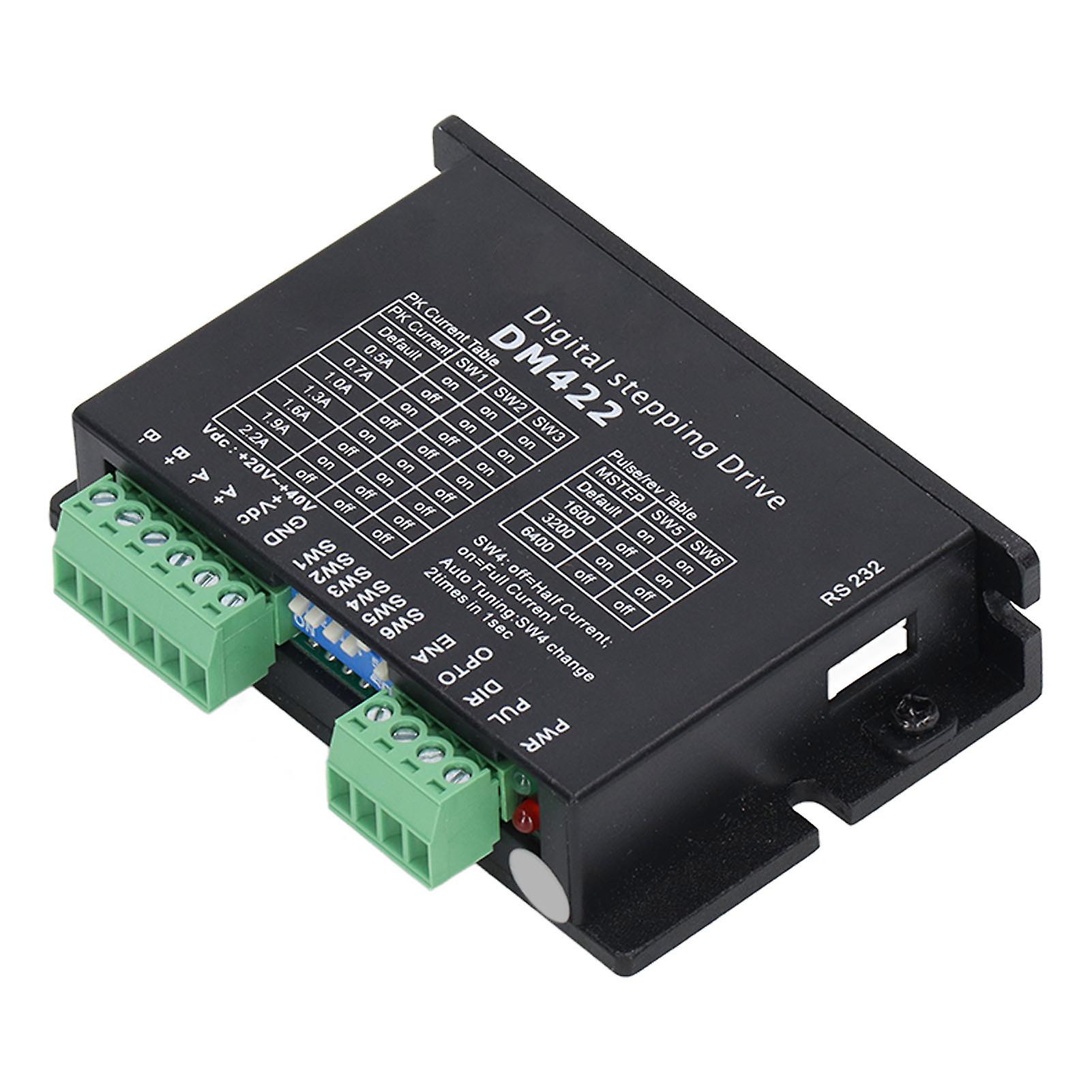 2-Phase 2.2A 20-40VDC Stepper Motor Driver Digital DIP Stepping Drive Board Controller DM422
