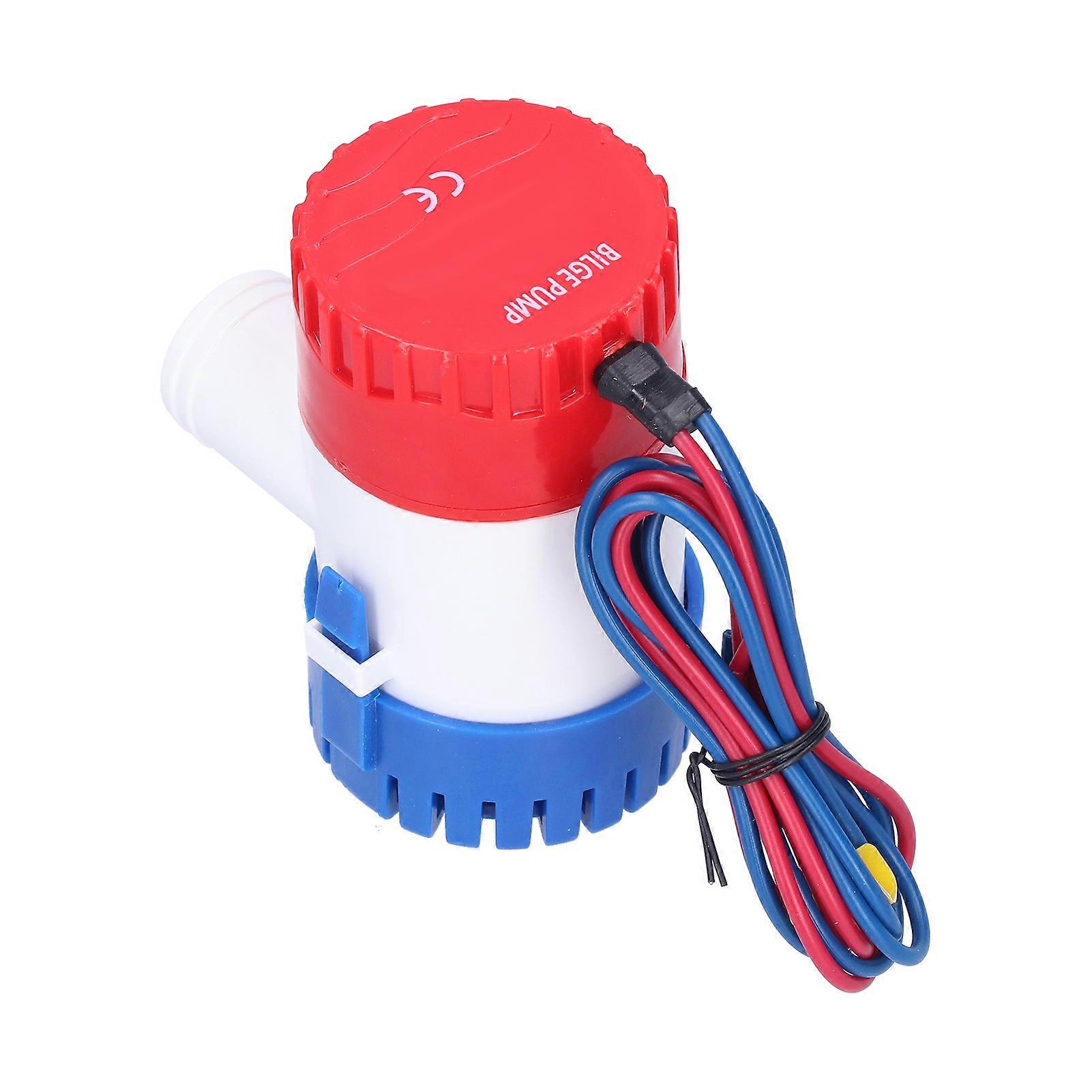 DC 12V/24V Semi-Automatic Bilge Pump 500GPH ABS Submersible