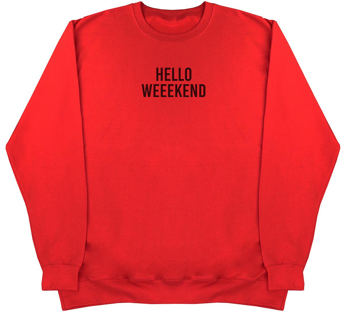 Hello Weekend - Kids Oversized Comfy Sweater