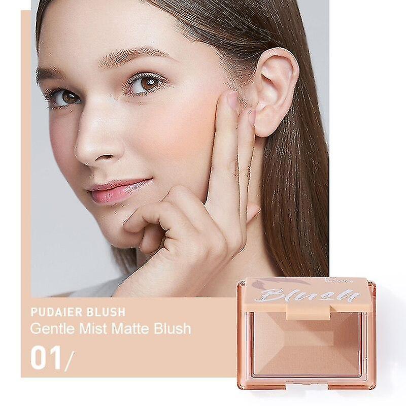 Blushes Bronzers Blush Easy To Color Waterproof Lasting Smooth Enhance Complexion Shimmer Rouge #1 No12252