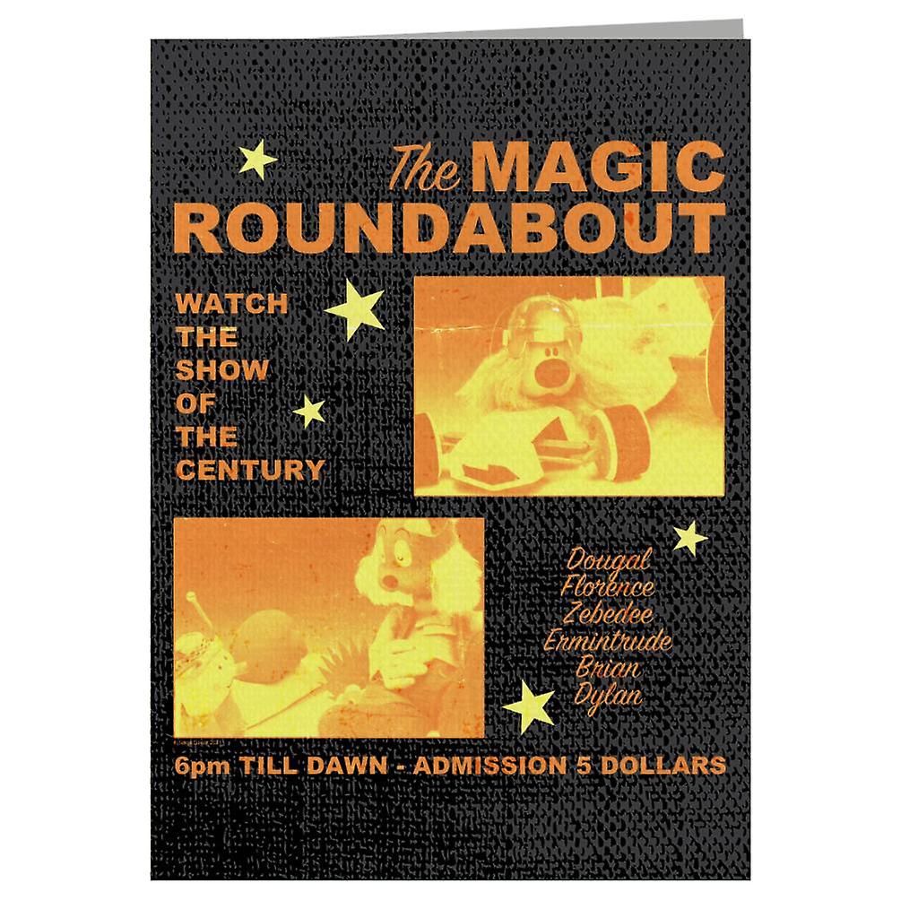 The Magic Roundabout Retro Show Poster Greeting Card