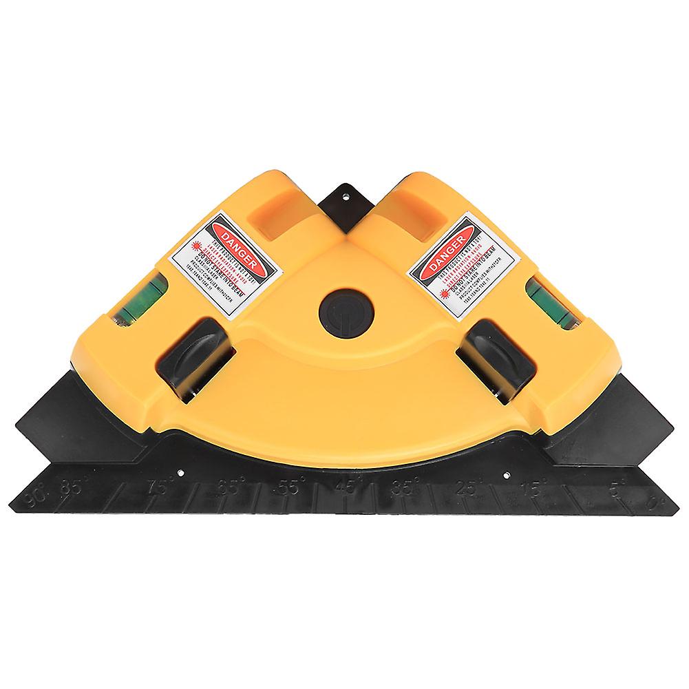 90 Degree Laser Line Level Right Angle L-

Square Double Bubble Woodworking Measure Tool