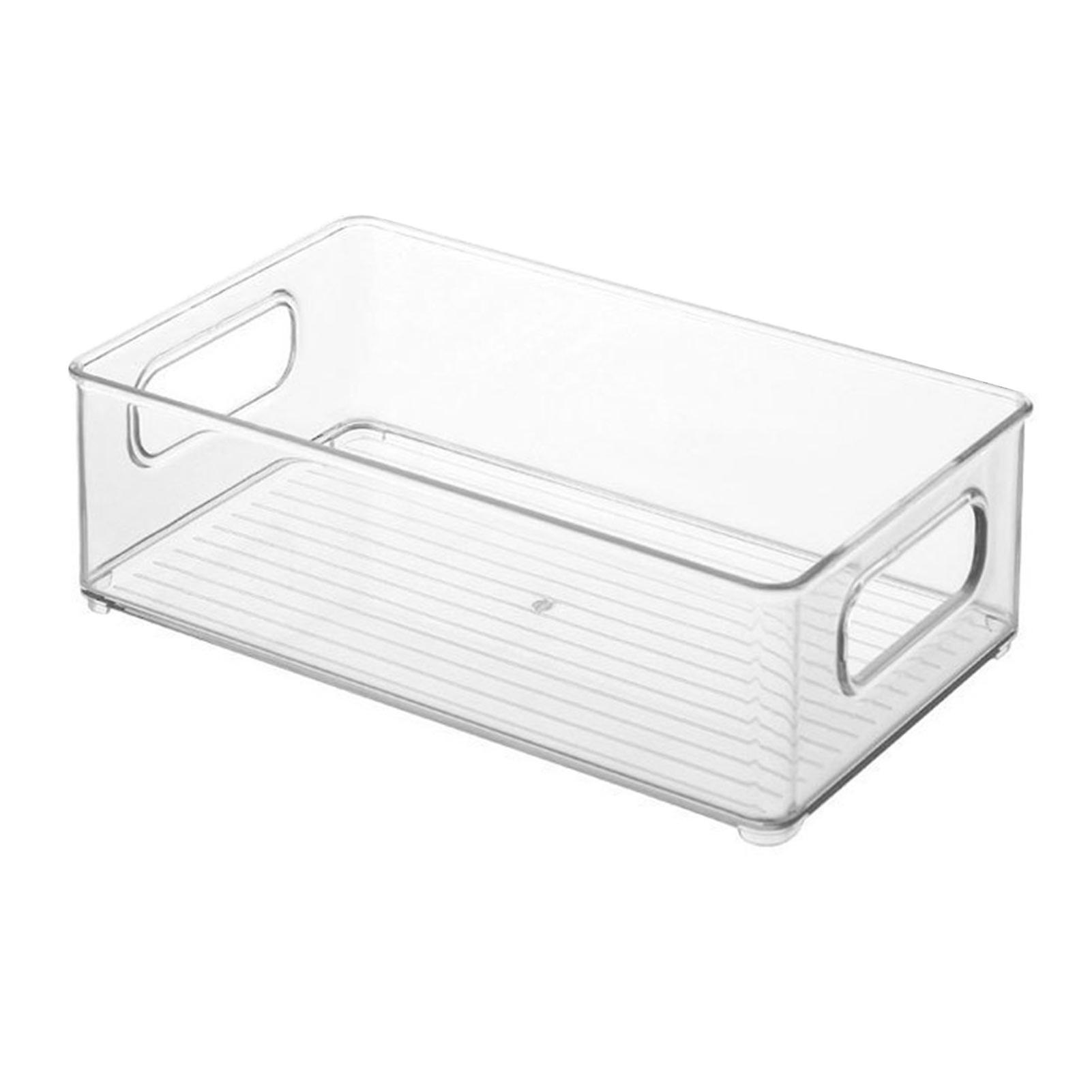 Desktop Storage Box Transparent Multifunctional Desk Storage Organizer for Office Kitchen