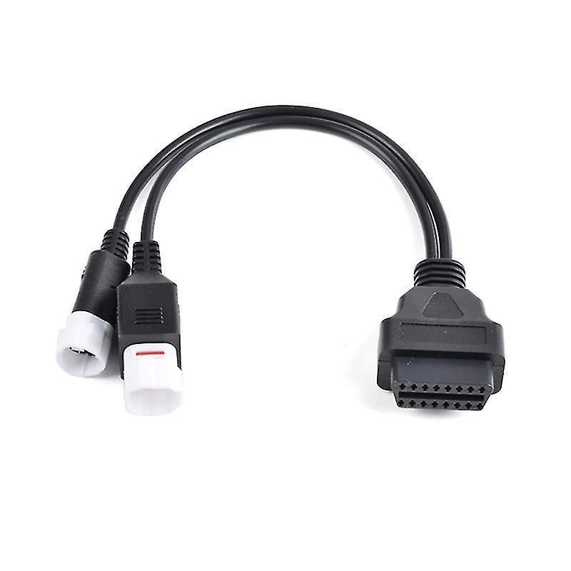 Obd Adapter Cable For Motorcycle 3, 4 And 6 Pin Obd2 Diagnostic Interface Cable