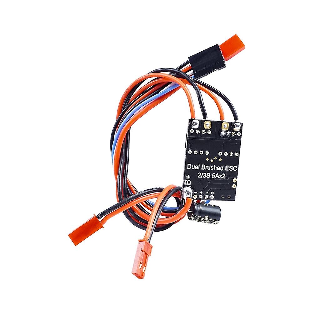 Flipsky Dual Way 5AX2 Brushed ESC Speed Controller 2-3S for 130/180 Motor Engine RC Car Airplane Mod