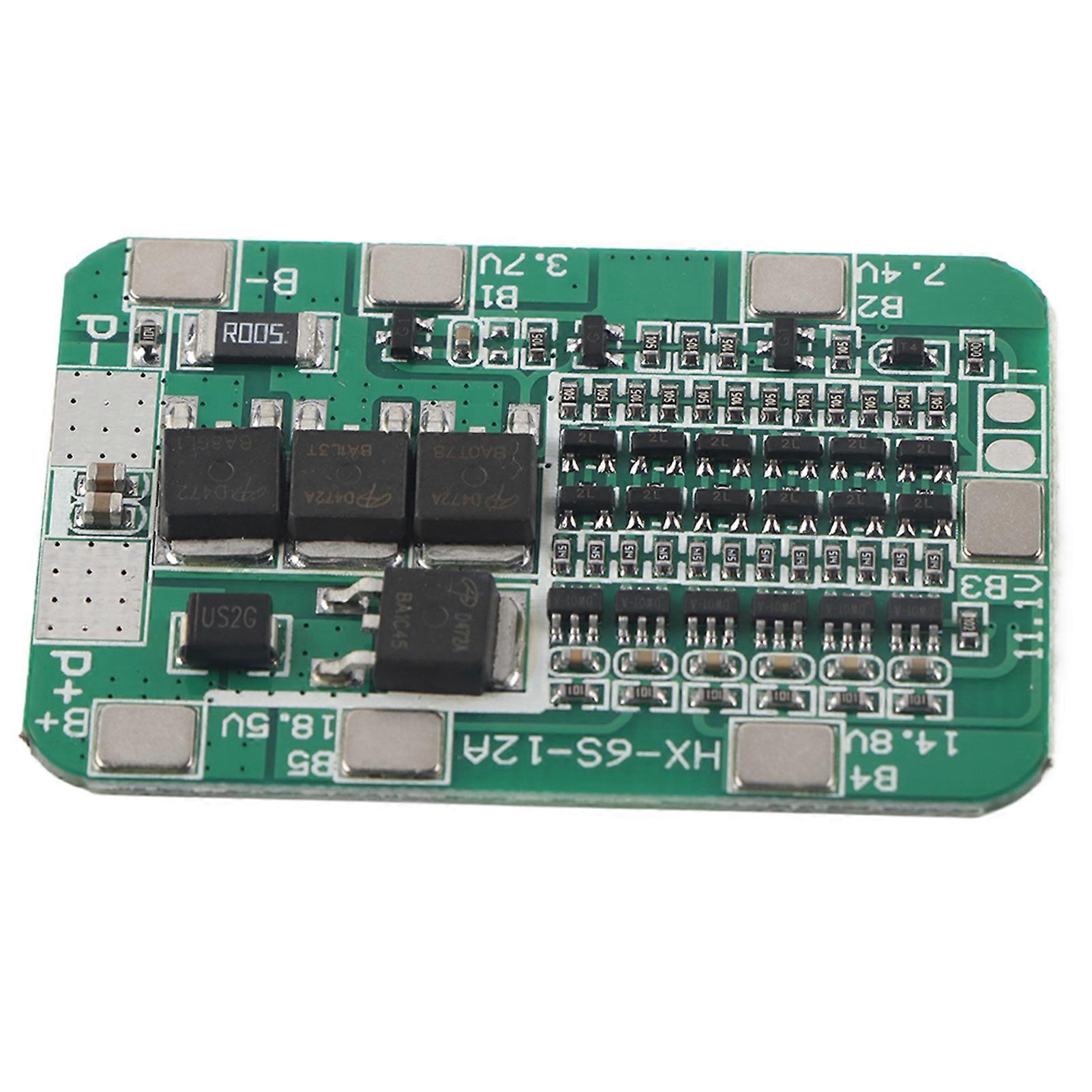 6S 12A 22V 24V PCB BMS πινάκων προστασίας μπαταριών για το ιονικό κύτταρο λι 18650
