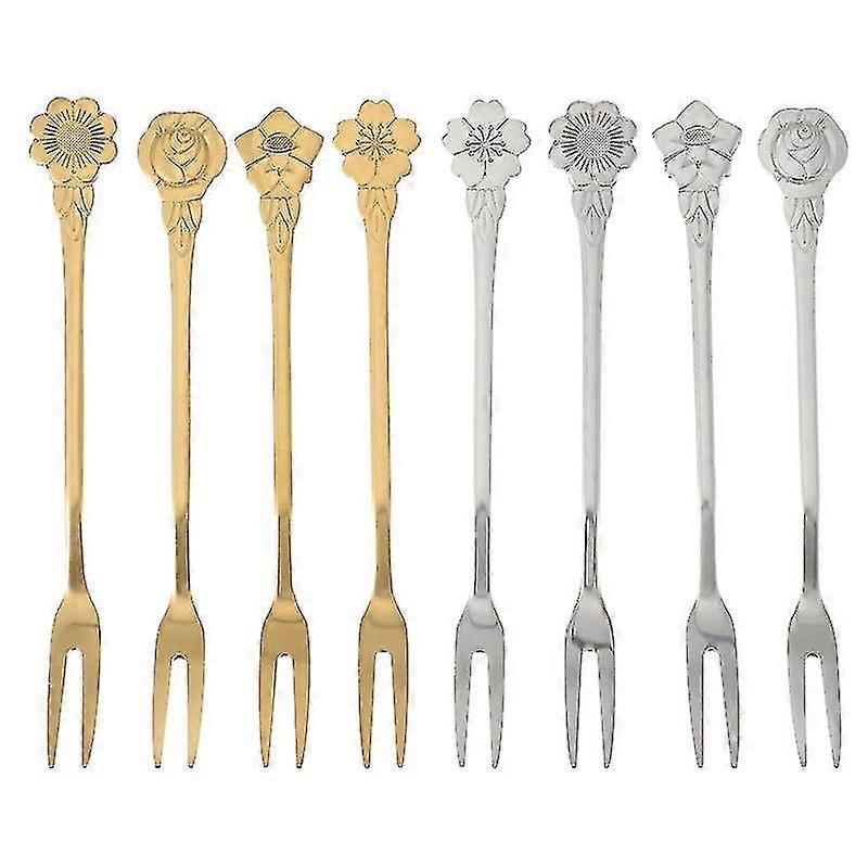 8pcs Kitchen Tableware, Dessert Forks