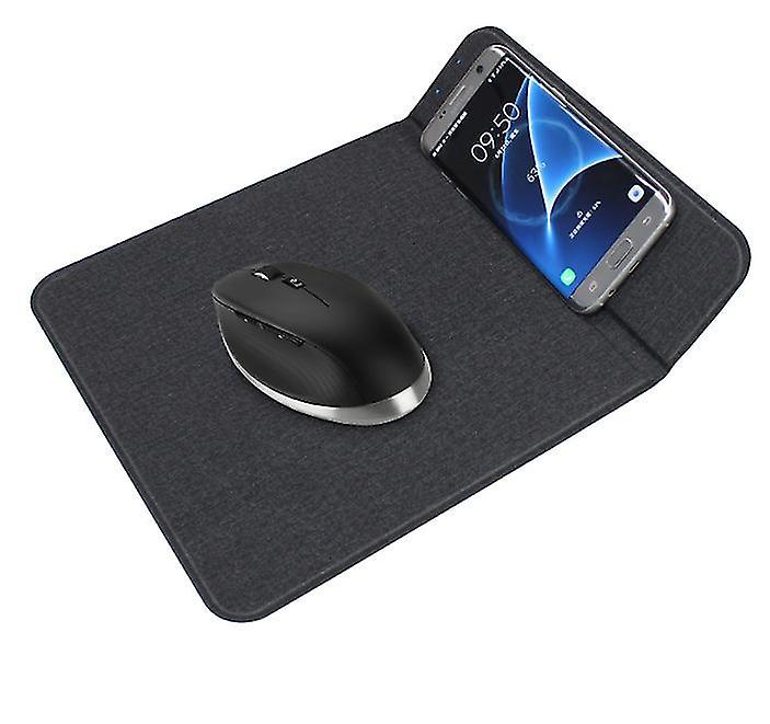 10W Ultra-thin Wireless Charging Mouse Pad, 5w10w Foldable Cloth Pattern Mobile Phone Holder Az13257