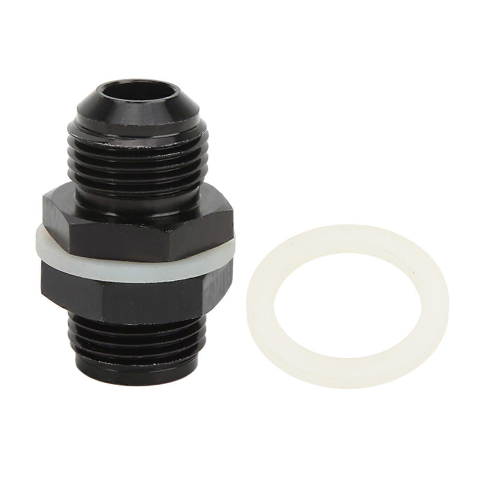 燃料電池バルクヘッドフィッティング、PTFEワッシャーブラックアルマイト6061?T6アルミニウム合金コネクタ、ほとんどの流体用AN10