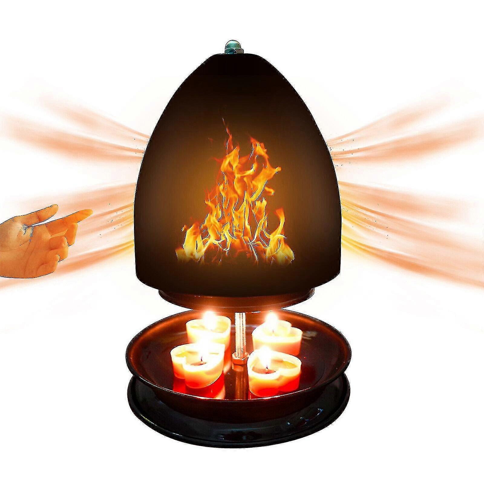 Tea Light Oven Double-walled Radiator Candle Heater For 6 Tealights Fireplace