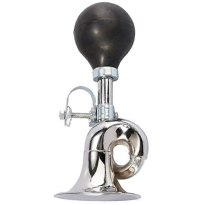 Bugle Horn Retro Clown Horn Classic Vintage Metal Twist Loudspeaker Siren Hooter Snail Air Horn For Vehicles Bicycles Golf Cart1pcssilver
