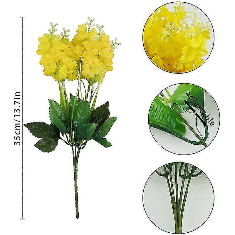 Artificial Flower Hyacinth Wheat Flower Wisteria Flower Restaurant Partition Flower Arrangement Wedding Decoration Juan Bouquet