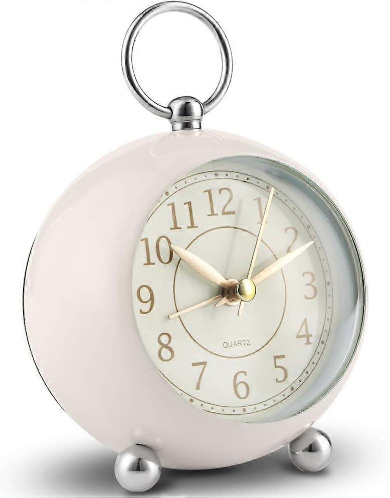 Silent Bedside Clocks Battery Operated Non Analogue Alarm Clock Loud Vintage Alarm Clocks with Light Large Display