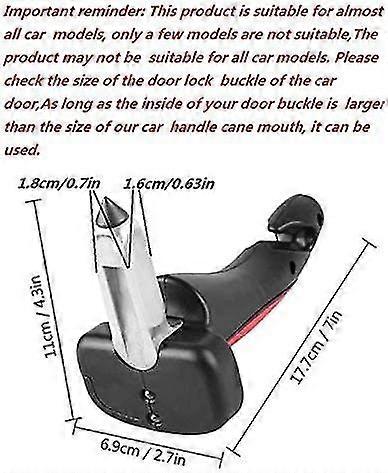 Car Cane Mobility Aid Standing Support Portable Grab Bar Assist Handle All-in-one Auto With Built In Led Flashlight Seatbelt Cutter And Window Breaker