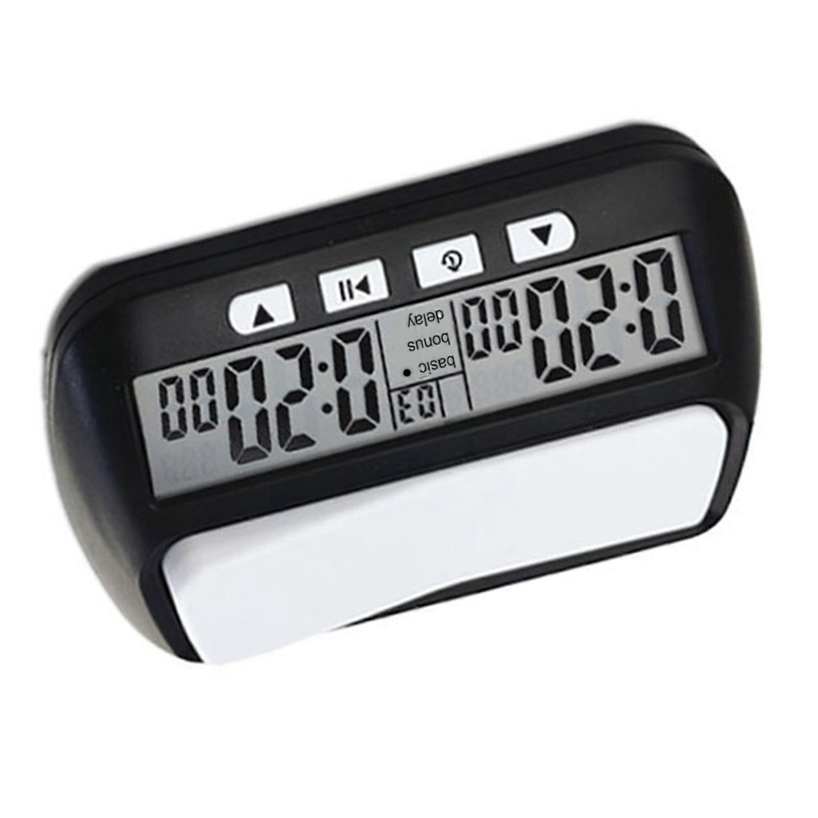 Chess Clock Digital Chess Timer with Audible Alarm Function YS 902 Black English Version 