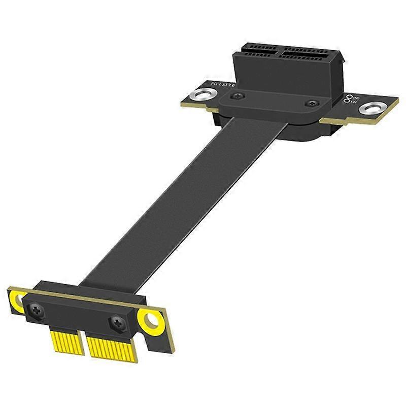 PCIE 1X Extension Cable 90 Degree, PCI-Express 3.0 1X Male to Female Riser Cable PCI-E 1X Extender