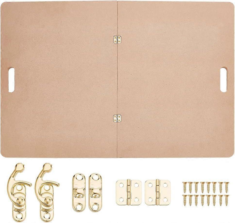 2pcs Clay Wedging Board with Built-in Handle 16.5x12.4x0.4 Inch Portable Clay Board MDF Tote Board Ceramics Pottery Tools with Clasp for Clay Craft Po