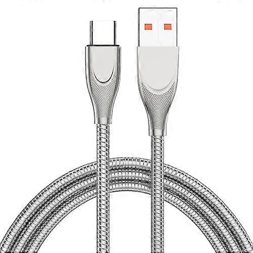 ADC-009 USB to USB-C / Type-C Zinc Alloy Hose Fast Charging Data Cable