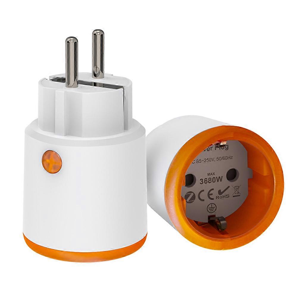 Tuya Smart Zigbee Plug Socket EU Outlet Meter Remote Control Work with Alexa Google Assistant 16A Energy Monitoring Timer Switch